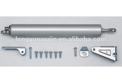 Pneumatic cylinder gas spring door closer